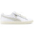 Фото #1 товара Puma Clyde Base Lace Up Mens White Sneakers Casual Shoes 39009101