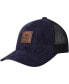 Big Boys Navy and Black ATW Curved Snapback Trucker Hat