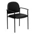 Фото #4 товара Comfort Black Vinyl Stackable Steel Side Reception Chair With Arms