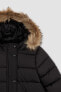 Фото #2 товара Куртка Defacto Faux Fur ed Coat