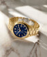 ფოტო #5 პროდუქტის Unisex Swiss Heritage Datron Gold Ion-Plated Steel Bracelet Watch 39mm