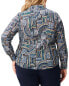 Фото #2 товара Nic+Zoe Plus Mosaic Mix Crinkle Shirt Women's