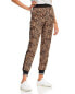 Aqua 253738 Womens Elasticized waist Jogger Pants True Cheetah Size X-Small