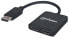 Фото #1 товара Manhattan DisplayPort 1.2 to 2-Port HDMI Splitter Hub with MST - 4K@30Hz - USB-A Powered - Video Wall Function - HDCP 2.2 - Black - Three Year Warranty - Blister - DisplayPort - 2x HDMI - 3840 x 2160 pixels - Black - Plastic - 1 m