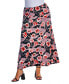 ფოტო #4 პროდუქტის Plus Size Floral Maxi Skirt