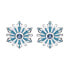 Silver stud earrings Frozen flakes ES00025SRJL.CS