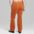 Фото #2 товара Women's Mid-Rise Corduroy Flare Pants - Wild Fable Rust 17
