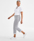 ფოტო #3 პროდუქტის Women's Striped Mid-Rise Curvy Capri Pants, Created for Macy's