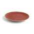 Flat Plate Ariane Terra Red Ceramic Ø 21 cm (12 Units)