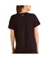 ფოტო #2 პროდუქტის Women's V-Neck Plus Size Indio Rib Tee