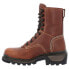 Фото #3 товара Rocky Rams Horn Logger 9 Inch Waterproof Composite Toe Work Mens Brown Work Saf