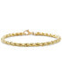 ფოტო #3 პროდუქტის Rope Chain Bracelet in 10k Gold