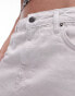 Topshop denim pelmet micro skirt in bone white weiß, 46 - фото #3