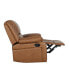 Recliner With Bustle Back And Padded Arms