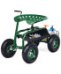 Фото #4 товара Garden Cart Rolling Work Seat for Planting w/E xtendable Handle