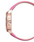ფოტო #2 პროდუქტის Women's Pink Strap Watch 36mm Gift Set, Created for Macy's