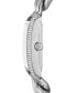 ფოტო #2 პროდუქტის Women's Emery Three-Hand Silver-Tone Stainless Steel Watch 40 x 31mm