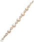 ფოტო #1 პროდუქტის Gold-Tone Imitation Pearl & Crystal Link Bracelet