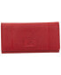 ფოტო #5 პროდუქტის Women's Pebbled Collection RFID Secure Trifold Wing Wallet