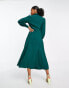 Фото #4 товара Nobody's Child Tatianna midi shirt dress in emerald green