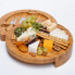 Фото #11 товара Аксессуары для приготовления пищи BlauKe® Круглая бамбуковая доска для сыра с набором ножей