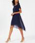 Фото #3 товара Chiffon-Overlay A-Line Dress