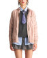 Фото #2 товара Women's Washed Satin Boyfriend Jacket