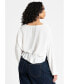 ფოტო #2 პროდუქტის Plus Size Relaxed Peasant Blouse