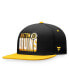 ფოტო #4 პროდუქტის Men's Black, Gold Boston Bruins Heritage Retro Two-Tone Snapback Hat