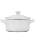 Stoneware 8 oz. Flower Mini Cocotte with Lid