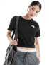 Фото #1 товара The North Face Simple Dome cropped logo t-shirt in black