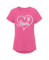 ფოტო #1 პროდუქტის Big Girls Pink San Francisco Giants Lovely T-shirt