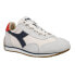 Diadora Equipe H Canvas Stone Wash Lace Up Mens Blue, White Sneakers Casual Sho Бело-синий - фото #2