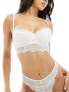 Фото #5 товара ASOS DESIGN Sienna lace padded multiway bandeau bra in white