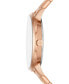 Women's Three-Hand Rose Gold-Tone Stainless Steel Bracelet Watch, 36mm and Rose Gold-Tone Stainless Steel Necklace Set