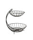 Фото #2 товара Diversified Yumi 2-Tier Server Sturdy Steel Stacked Fruit Bowls