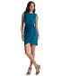 ფოტო #1 პროდუქტის Women's Sleeveless Drape-Front Sleeveless Sheath Dress