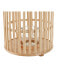 Фото #3 товара Подсвечник Home ESPRIT Натуральный Светло-коричневый Бамбук Стеклянный 22,5 x 22,5 x 30 cm (2 Предметы)