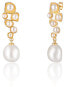 Gold plated pearl earrings JL0655