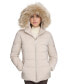 Фото #5 товара Women's Stretch Faux-Fur-Trim Hooded Puffer Coat