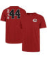 Фото #2 товара Men's Elly De La Cruz Red Cincinnati Reds Name and Number T-shirt