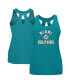 Фото #1 товара Women's Aqua Miami Dolphins 2024 NFL Training Camp Tank Top