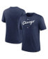 Фото #1 товара Men's Heather Navy Chicago White Sox Authentic Collection Early Work Tri-Blend Performance T-shirt