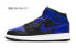 Фото #5 товара Кроссовки Jordan Air Jordan 1 Mid кожаные с ручной росписью мотивов сливы, облачного шёлка в стиле китайской культуры, износостойкие, средняя посадка, баскетбольные, детские, черно-белые 554725-077