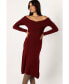 ფოტო #2 პროდუქტის Women's Deena Off Shoulder Midi Dress