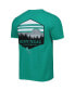 Фото #3 товара Men's Green North Texas Mean Green Landscape Shield T-shirt