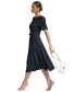 ფოტო #3 პროდუქტის Women's Polka-Dot Puff-Sleeve Midi Dress