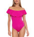 Фото #1 товара Trina Turk 284715 Women's Monaco Off-The-Shoulder One-Piece Swimsuit, Size 8