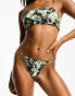 Фото #1 товара Weekday Sway tanga thong bikini in bliss lime exclusive to ASOS