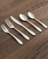 Фото #3 товара Swirl Sand 89-Piece Flatware Set, Service for 12